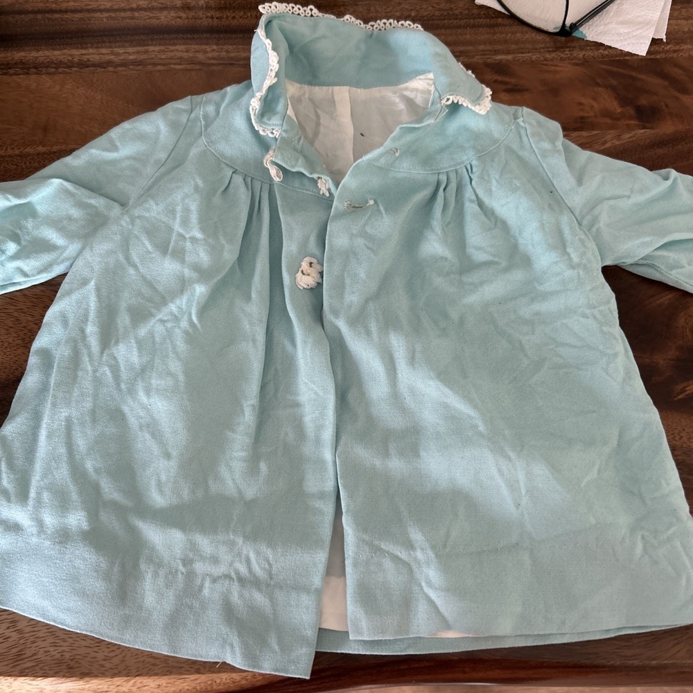 vintage union made Girls Robin Eggs Blue Dress Jacket 18 Months